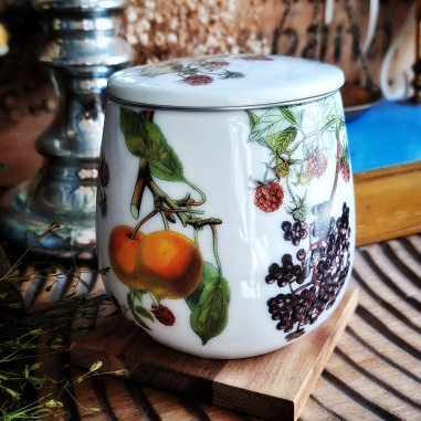 Tasse jardin fruitier, couvercle et filtre intégré