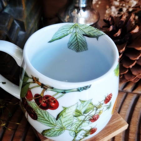 Tasse jardin fruitier, couvercle et filtre intégré