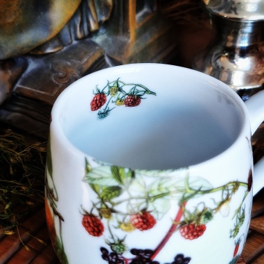 Tasse jardin fruitier, couvercle et filtre intégré