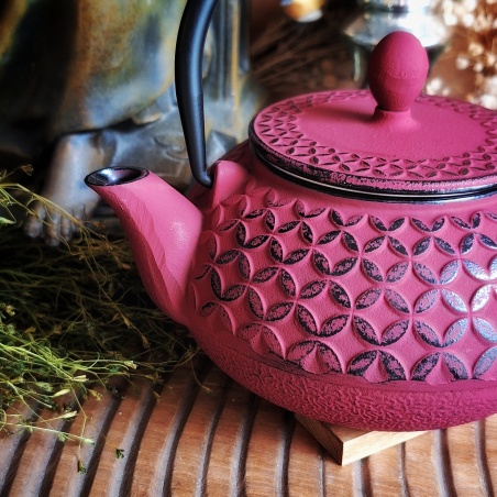 Théière Aka, 0,8L rouge cinabre