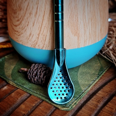 Nécessaire à maté Rapa nui turquoise