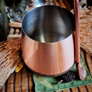 Nécessaire à maté Rapa nui cuivré