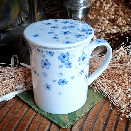 Tasse à filtre + couvercle Tokyo haru bleue