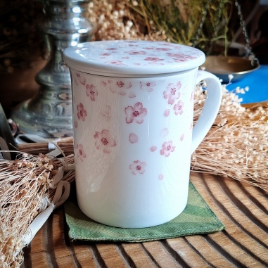 Tasse à filtre + couvercle Tokyo haru rose