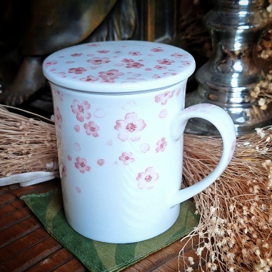 Tasse à filtre + couvercle Tokyo haru rose