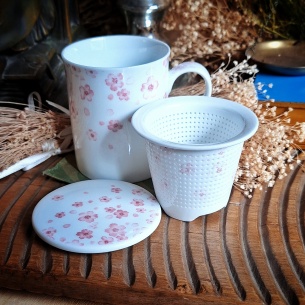 Tasse à filtre + couvercle Tokyo haru rose 2