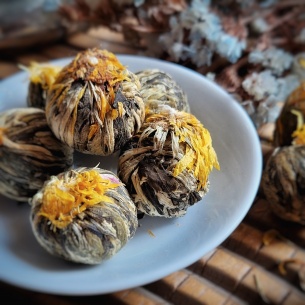 Bourgeons de thé vert chrysanthème & ananas x4 2