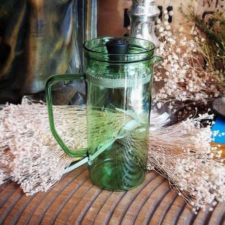 Théière verre paroi verte "Dolce vita"0,4l