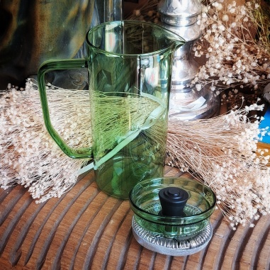 Théière verre paroi verte "Dolce vita"0,4l