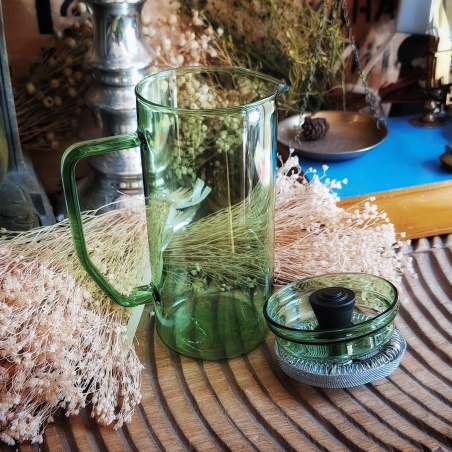 Théière verre paroi verte "Dolce vita"0,4l