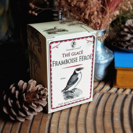 Framboise Féroé, thé bleu oolong glacé