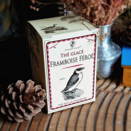 Framboise Féroé, thé bleu oolong glacé