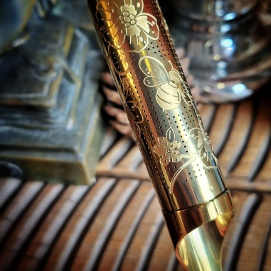 Filtre à thé métal doré Milady