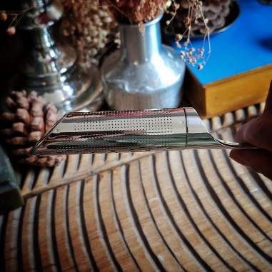 Filtre à thé métal argenté Milord