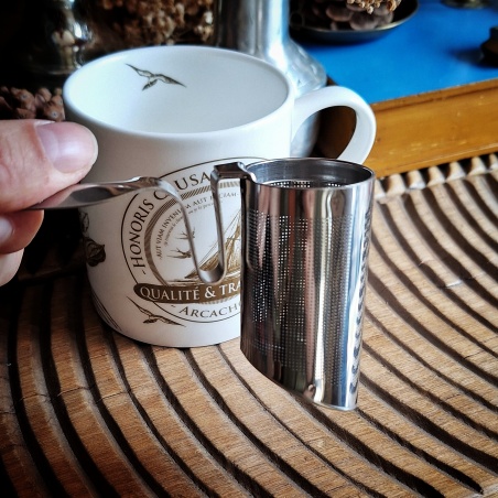 Filtre à thé métal argenté breakfast