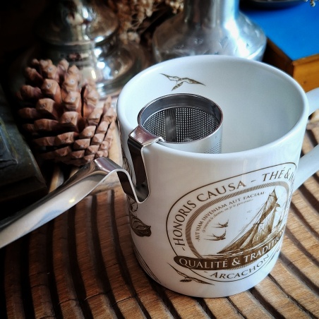 Filtre à thé métal argenté breakfast
