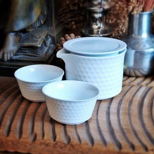 Théière des voyageurs + 2 tasses