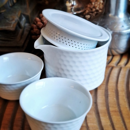 Théière des voyageurs + 2 tasses