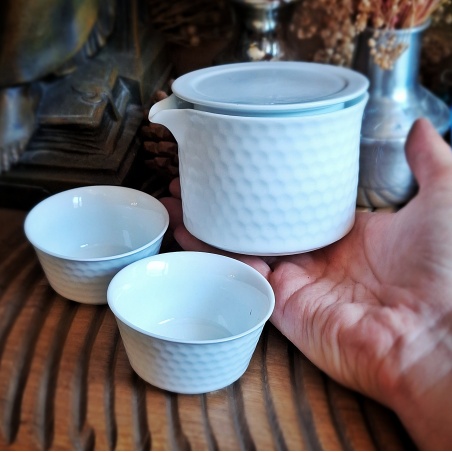 Théière des voyageurs + 2 tasses