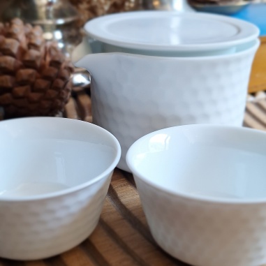 Théière des voyageurs + 2 tasses