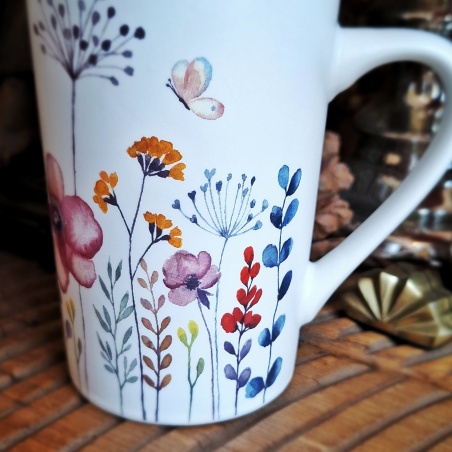 Tasse herbarium (rose & orange)