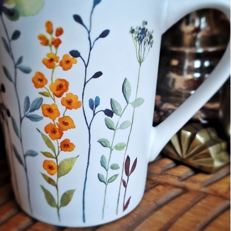 Tasse herbarium (vert & orange)