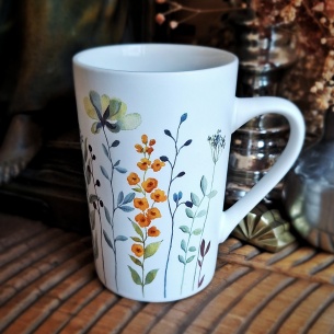 Tasse herbarium (vert & orange)