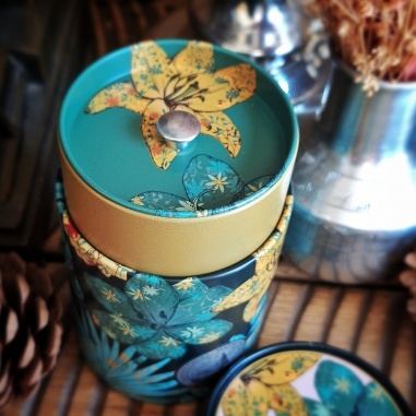 Boîte jardin des alizés, verte & jaune 100gr