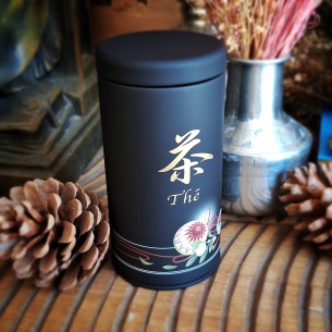 Boîte Témari noir satin, 100gr