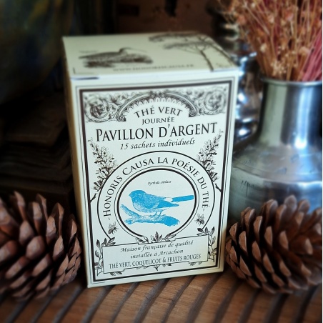 Pavillon d'argent Thé vert, sachets individuels