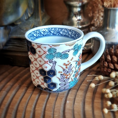 Tasse Kakiemon bleue porcelaine du Japon