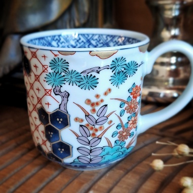 Tasse Kakiemon bleue porcelaine du Japon