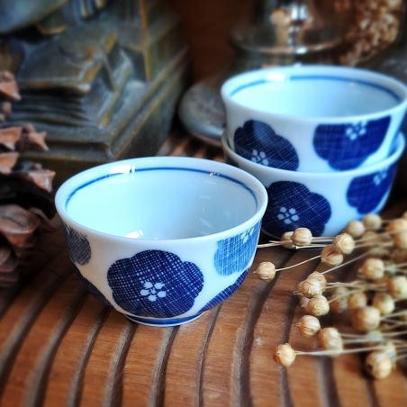 Tasse pavillon d'argent porcelaine du Japon