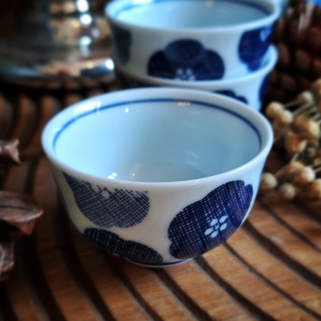Tasse pavillon d'argent porcelaine du Japon