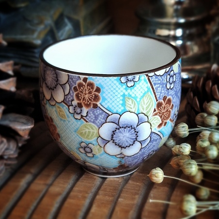 Tasse Kyuden bleue porcelaine du Japon
