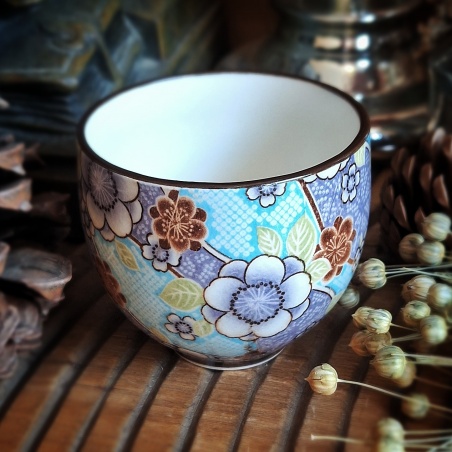 Tasse Kyuden bleue porcelaine du Japon