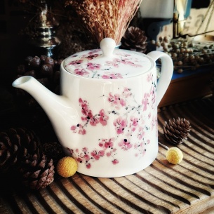 Théière Kyoto, fleurs de sakura 1,2L