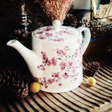 Théière Kyoto, fleurs de sakura 1,2L