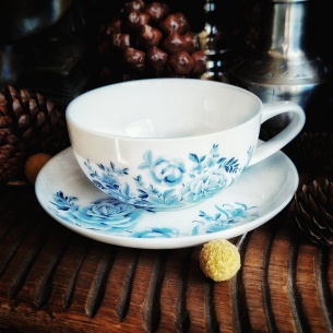 Tasse Kobe, camélia bleu 2