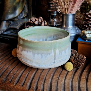 Bol matcha "midori", céramique traditionnelle Japon