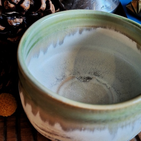Bol matcha "midori", céramique traditionnelle Japon
