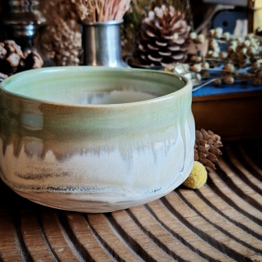 Bol matcha "midori", céramique traditionnelle Japon