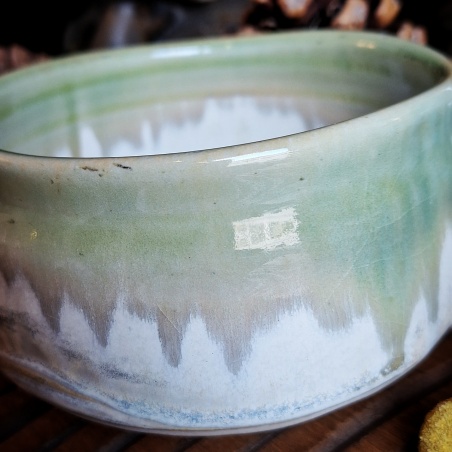 Bol matcha "midori", céramique traditionnelle Japon