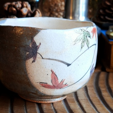 Bol matcha "Momiji", céramique traditionnelle Japon