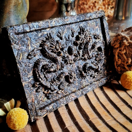 Double dragon Pu'er vert Brique 120g (sheng)