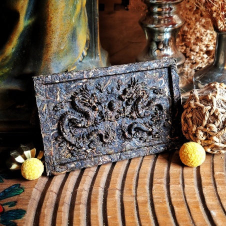 Double dragon Pu'er vert Brique 120g (sheng)