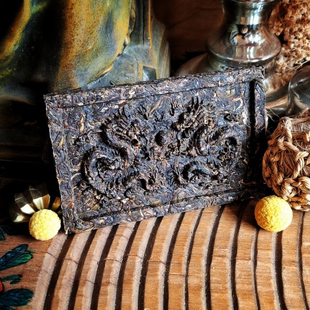 Double dragon Pu'er vert Brique 120g (sheng)