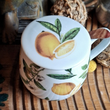 Tasse citron de Sicile couvercle et filtre intégré