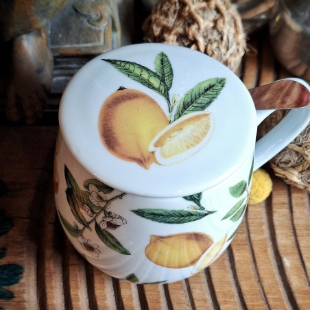 Tasse citron de Sicile couvercle et filtre intégré