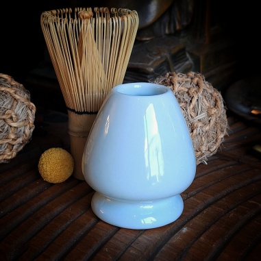 Support à fouet à Matcha porcelaine bleue céladon